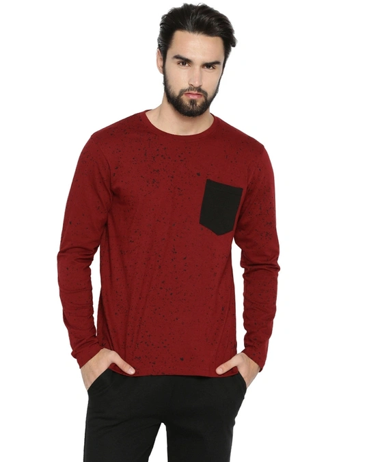 Campus Sutra-Men's Polka Printed T-Shirt