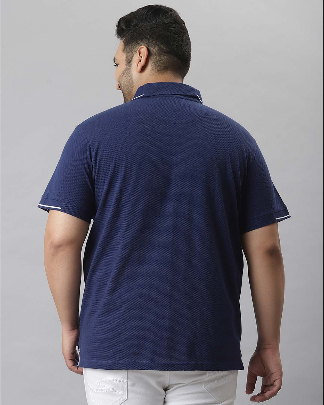 Instafab Plus-Men's Blue Stylish Half Sleeve Casual T-shirt 2 Instafab Plus-Men's Blue Stylish Half Sleeve Casual T-shirt