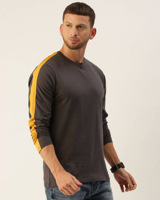 Dillinger-Men's Grey Slim Fit T-shirt