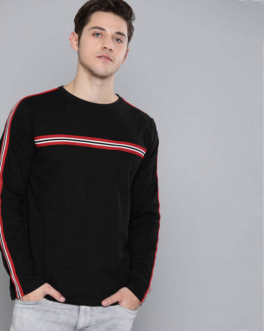Difference of Opinion-Men's Black Slim Fit T-shirt