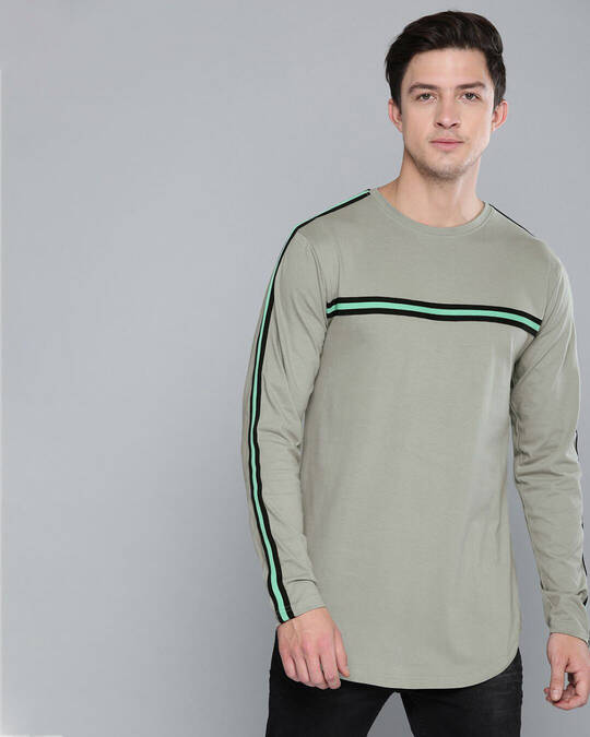 Difference of Opinion-Men's Grey Slim Fit T-shirt