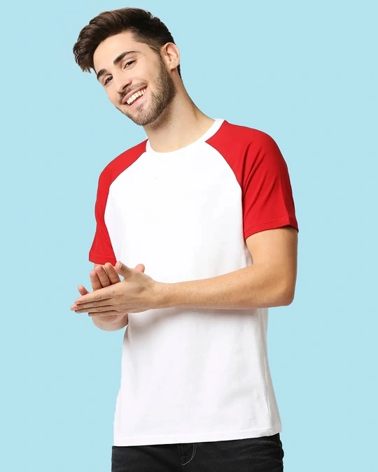 Bewakoof-White-Chili Pepper Raglan Half Sleeves T-Shirt