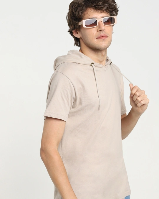 Bewakoof-Men's Grey Hoodie T-shirt