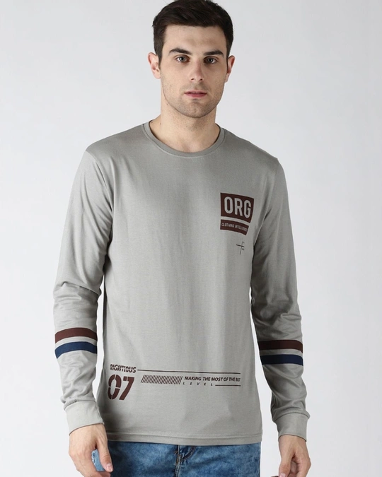 Difference of Opinion-Grey Typography T Shirt