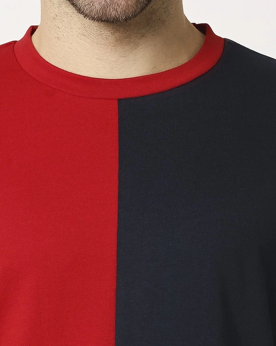 Bewakoof-Chili Pepper Pageant Blue-White Mesh Half On Half T-Shirt 7 Bewakoof-Chili Pepper Pageant Blue-White Mesh Half On Half T-Shirt