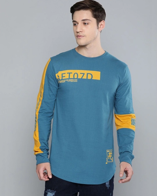 Difference of Opinion-Blue Graphic Print T Shirt