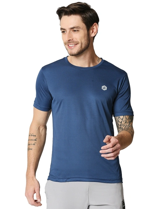 Alstyle-Men's Blue T-shirt