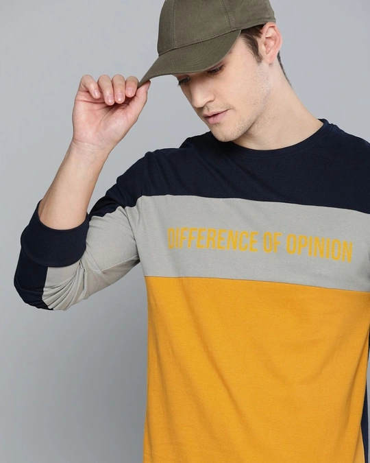 Difference of Opinion-Blue Graphic Print T Shirt