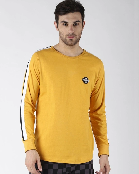 Difference of Opinion-Yellow Graphic Print T Shirt