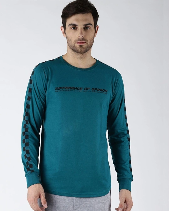 Difference of Opinion-Green Typography T Shirt