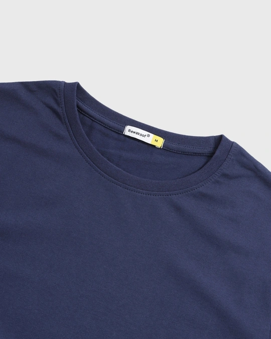 Bewakoof-Pack of 2 Men's Navy Blue & Red T-shirt 8 Bewakoof-Pack of 2 Men's Navy Blue & Red T-shirt