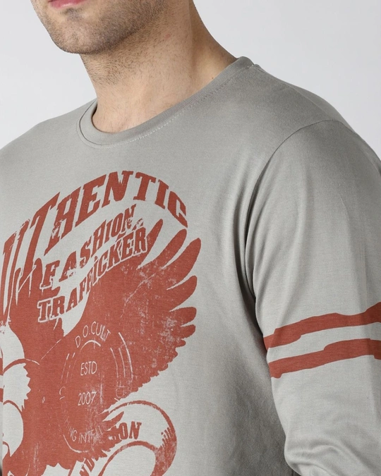 Difference of Opinion-Grey Graphic Print T Shirt 5 Difference of Opinion-Grey Graphic Print T Shirt