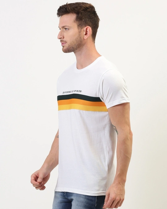 Difference of Opinion-White Typography T Shirt57 3 Difference of Opinion-White Typography T Shirt57