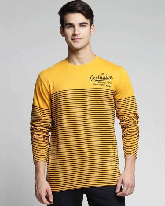 Difference of Opinion-Yellow Striped T Shirt