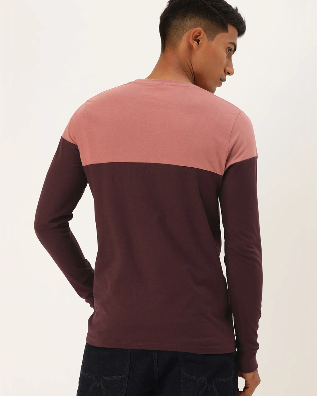 Difference of Opinion-Pink Colourblocked T Shirt 2 Difference of Opinion-Pink Colourblocked T Shirt